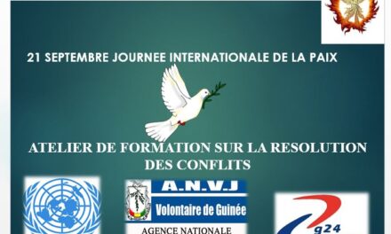 21 SEPTEMBRE – JOURNEE INTERNATIONALE DE LA PAIX  CELEBREE PAR LE PHŒNIX INTERNATIONAL CLUB EN REPUBLIQUE DE GUINEE