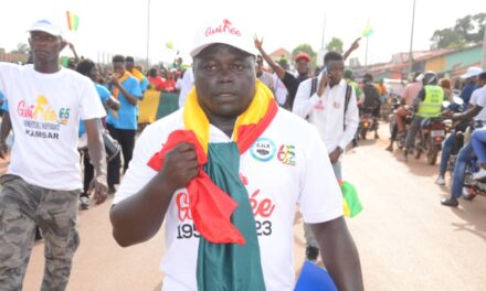 Kamsar : Discours du Coordinateur General du Collectif des Jeunes Leaders de Kamsar M.Salif KEITA à l’occasion de la Fête d’indépendance Guinéenne