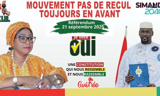 Engagement et Espoir pour la Guinée : Discours de Mme Nansira Sanguiana Camara Présidente mouvement   »PAS DE RECUL »