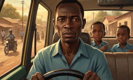 Derrière le volant, un père lutte pour l’avenir de ses enfants