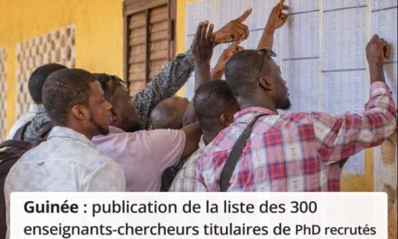 Guinée : publication de la liste des 300 enseignants-chercheurs titulaires de PhD recrutés
