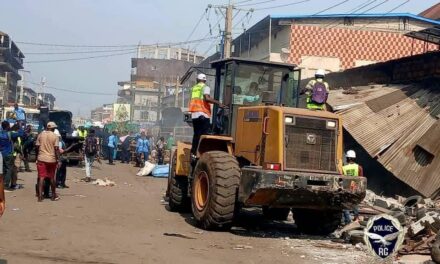 Madina : le marché Avaria après le passage des engins de déguerpissement