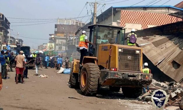 Madina : le marché Avaria après le passage des engins de déguerpissement