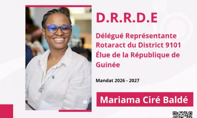 Rotaract District 9101 : Mariama Ciré Baldé, un leadership humanitaire au service du Rotaract guinéen