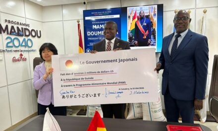 Guinée : le Japon mobilise 300 millions de yens pour renforcer l’assistance alimentaire et nutritionnelle
