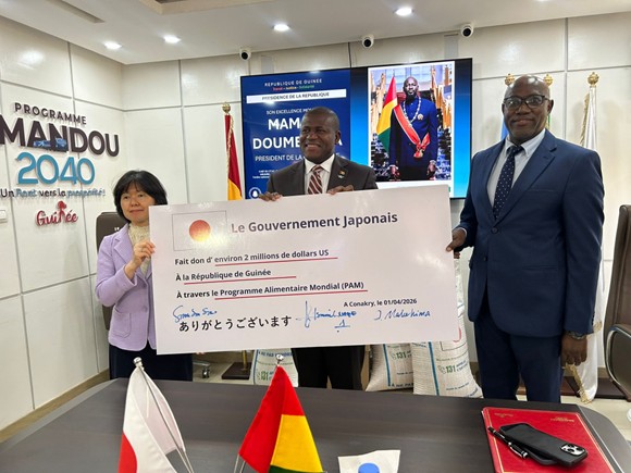 Guinée : le Japon mobilise 300 millions de yens pour renforcer l’assistance alimentaire et nutritionnelle